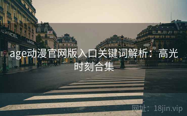 age动漫官网版入口关键词解析：高光时刻合集